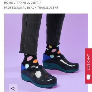 Dansko Professional Black Translucent Clog Size 39